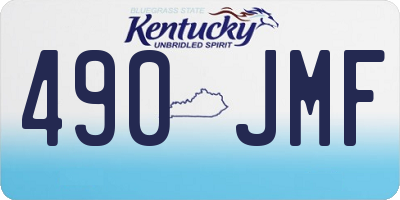KY license plate 490JMF