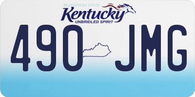 KY license plate 490JMG