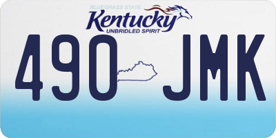 KY license plate 490JMK