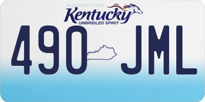 KY license plate 490JML