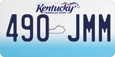 KY license plate 490JMM