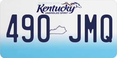 KY license plate 490JMQ