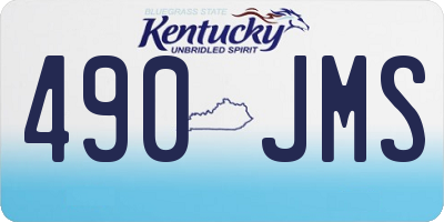 KY license plate 490JMS