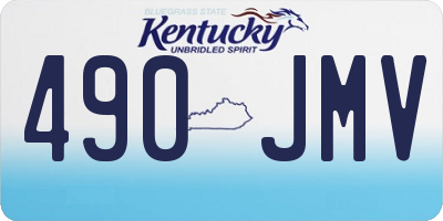 KY license plate 490JMV