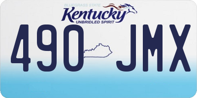 KY license plate 490JMX