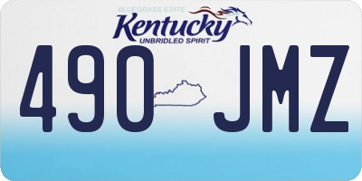 KY license plate 490JMZ