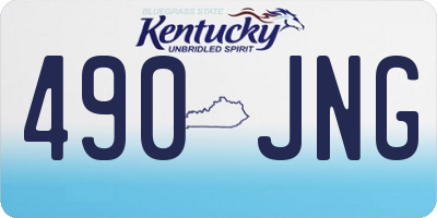 KY license plate 490JNG