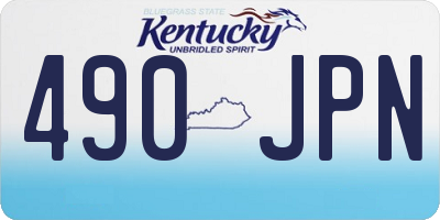 KY license plate 490JPN