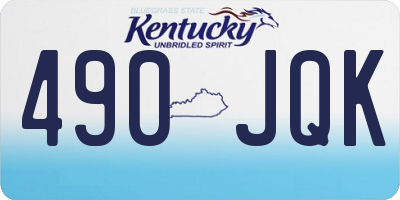 KY license plate 490JQK