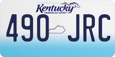 KY license plate 490JRC