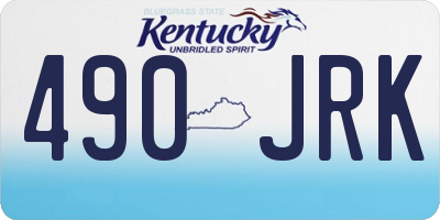 KY license plate 490JRK