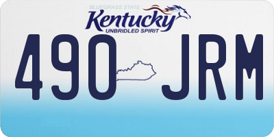 KY license plate 490JRM