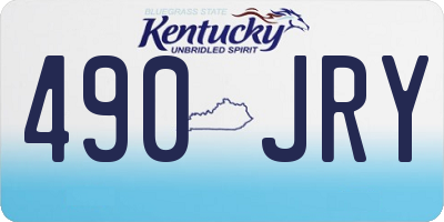 KY license plate 490JRY