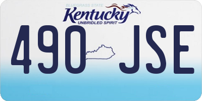 KY license plate 490JSE