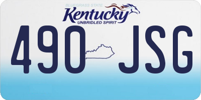 KY license plate 490JSG