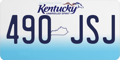 KY license plate 490JSJ