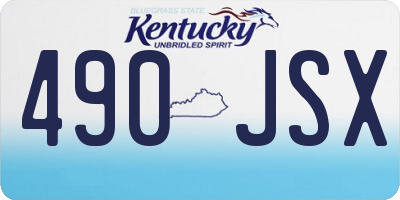 KY license plate 490JSX