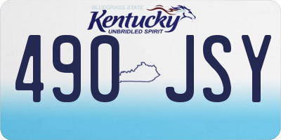 KY license plate 490JSY