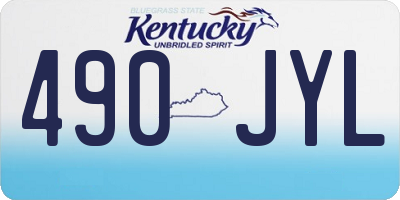 KY license plate 490JYL
