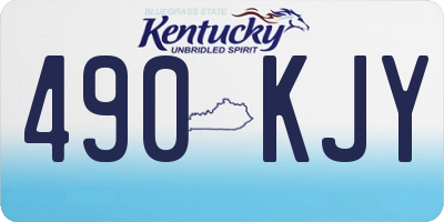 KY license plate 490KJY