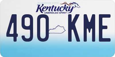KY license plate 490KME