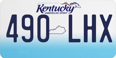 KY license plate 490LHX