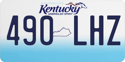 KY license plate 490LHZ