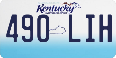 KY license plate 490LIH