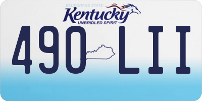 KY license plate 490LII