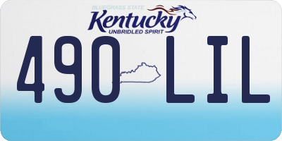 KY license plate 490LIL