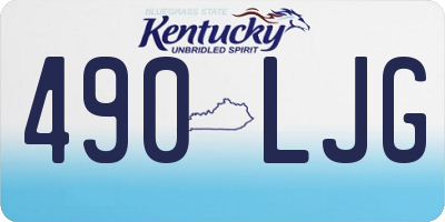 KY license plate 490LJG