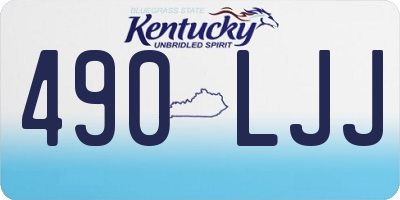 KY license plate 490LJJ