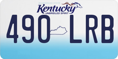 KY license plate 490LRB