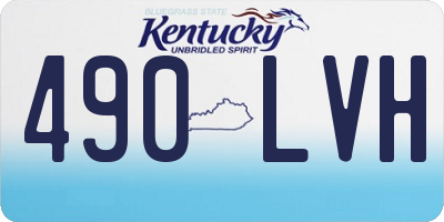 KY license plate 490LVH