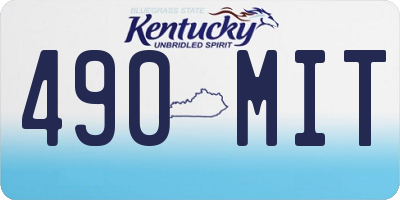KY license plate 490MIT
