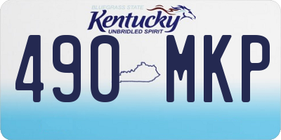 KY license plate 490MKP