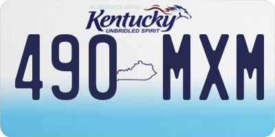 KY license plate 490MXM