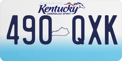 KY license plate 490QXK