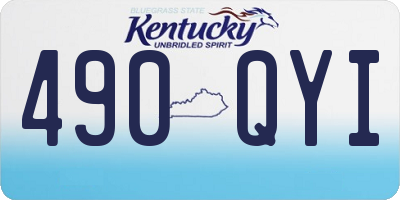 KY license plate 490QYI