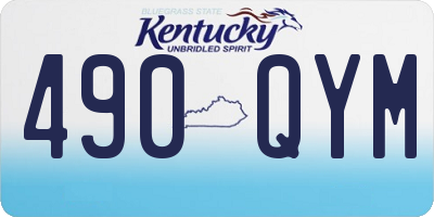 KY license plate 490QYM