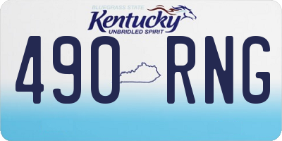 KY license plate 490RNG