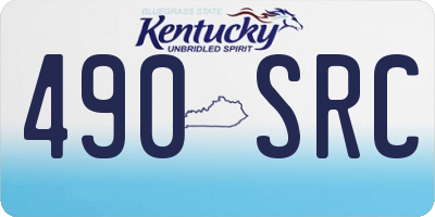 KY license plate 490SRC