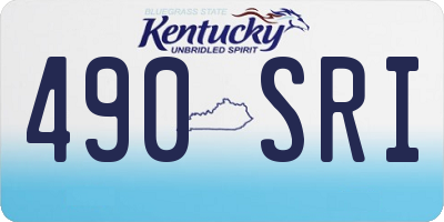 KY license plate 490SRI
