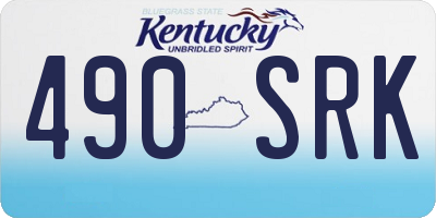 KY license plate 490SRK