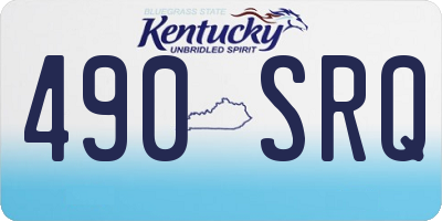 KY license plate 490SRQ