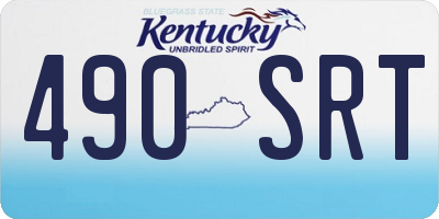 KY license plate 490SRT