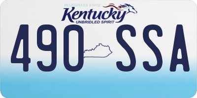 KY license plate 490SSA