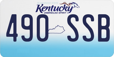 KY license plate 490SSB