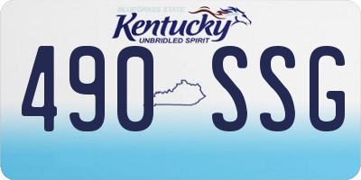 KY license plate 490SSG