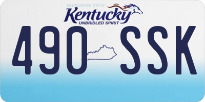 KY license plate 490SSK